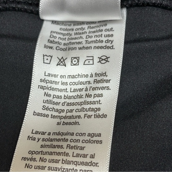 DKNY Sport Skort Black Size Large Logo Back Stretchy Golf Tennis Pickleball - Picture 5 of 8